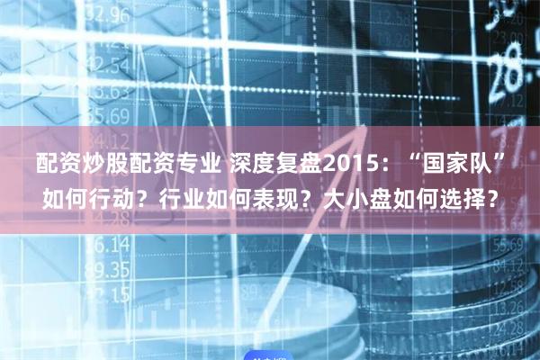 配资炒股配资专业 深度复盘2015：“国家队”如何行动？行业如何表现？大小盘如何选择？
